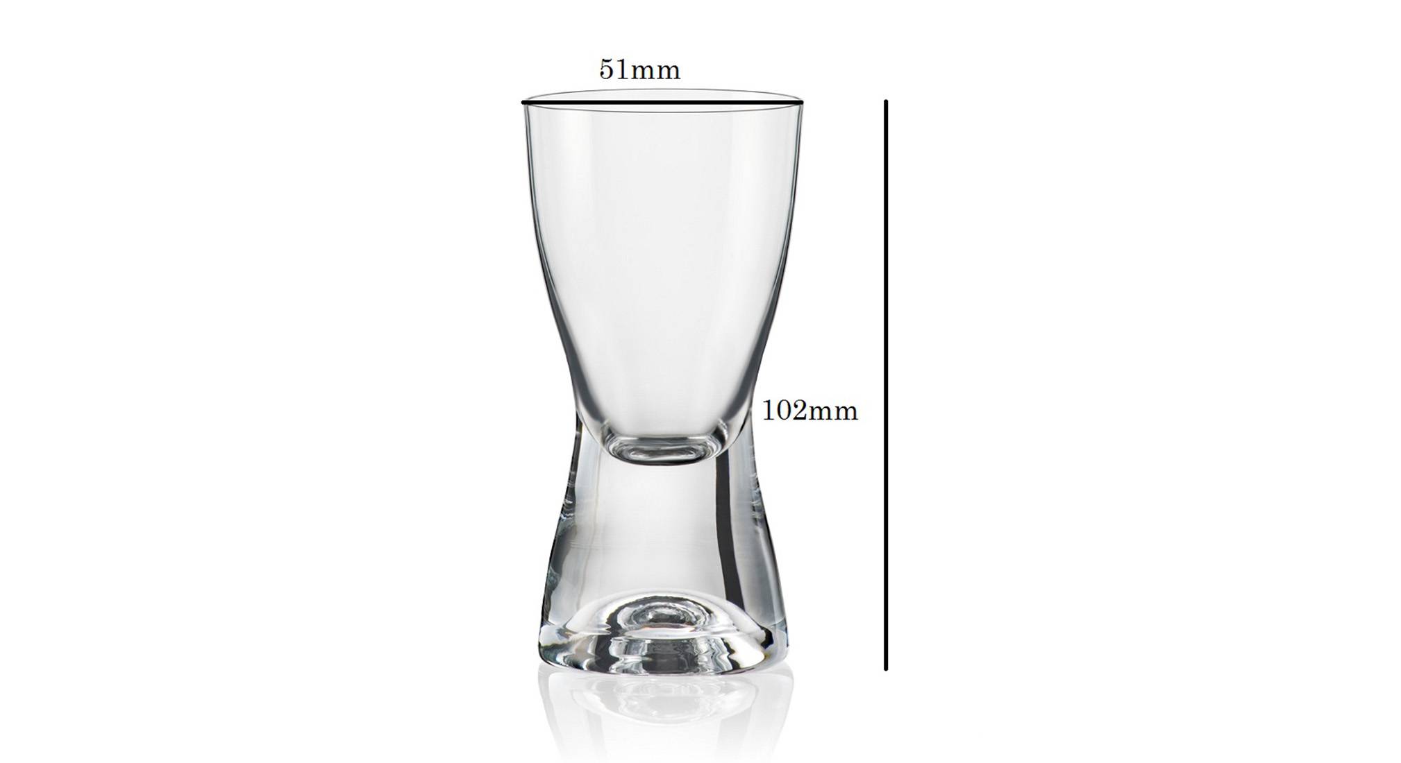 Samba shot glass set of 6 transparent 5
