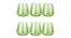 Siesta Whiskey Glass Set of 6 (Green) by Urban Ladder - Design 1 Side View - 377952