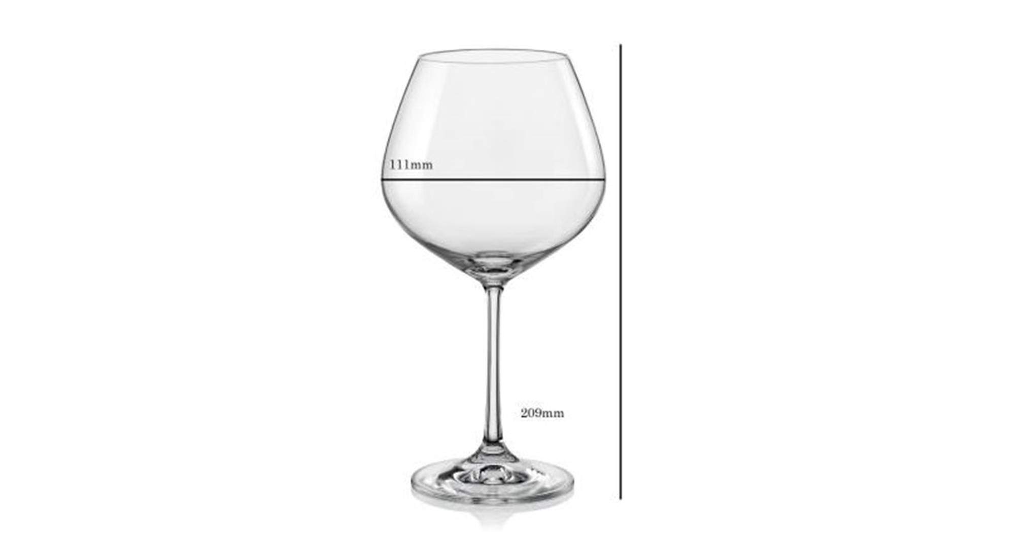 Shaw wine glass set of 6 transparent 5