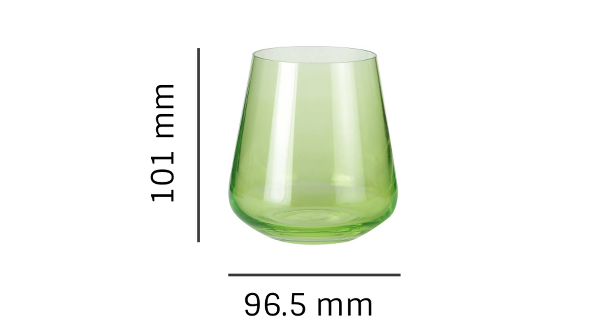 Siesta whiskey glass set of 6 green 5