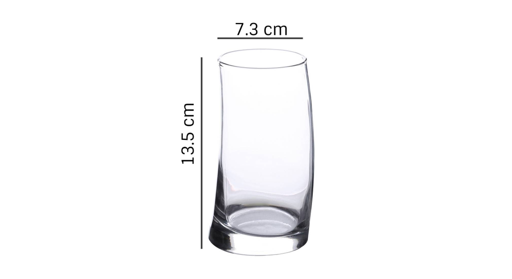 Surf drinking glass set of 6 transparent 5
