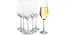 Tulipia Champagne Glass Set of 6 (transparent) by Urban Ladder - Front View Design 1 - 377980