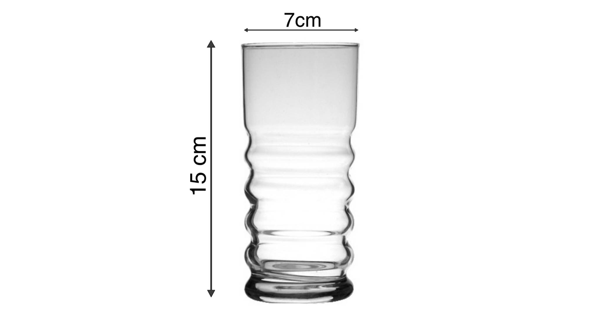 Twist cocktail glass set of 6 transparent 5