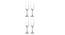 Viola Champagne Glass Set (transparent) by Urban Ladder - Design 1 Side View - 378042