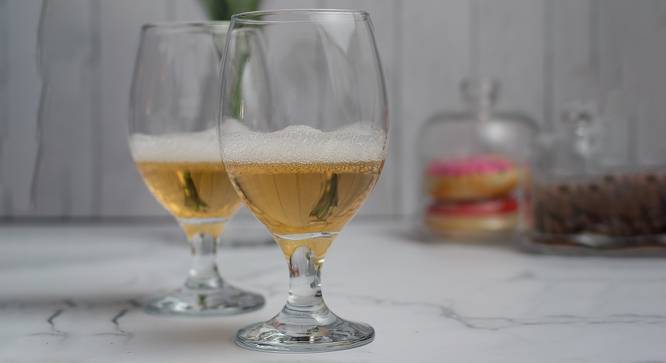 Brooklyn Wine Glasses Set of 6 (Transperant) by Urban Ladder - Design 1 Half View - 378107
