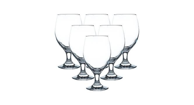 Brooklyn Wine Glasses Set of 6 (Transperant) by Urban Ladder - Front View Design 1 - 378123