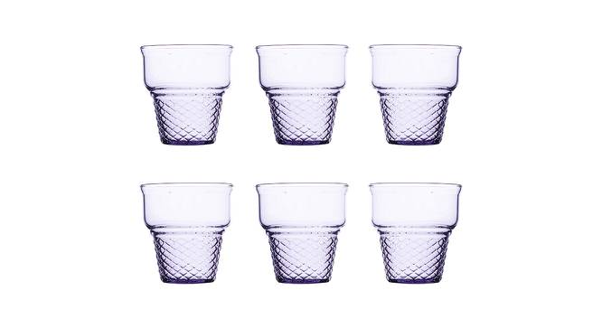 Donovan Dessert Glasses Set of 6 (Purple) by Urban Ladder - Design 1 Half View - 378169