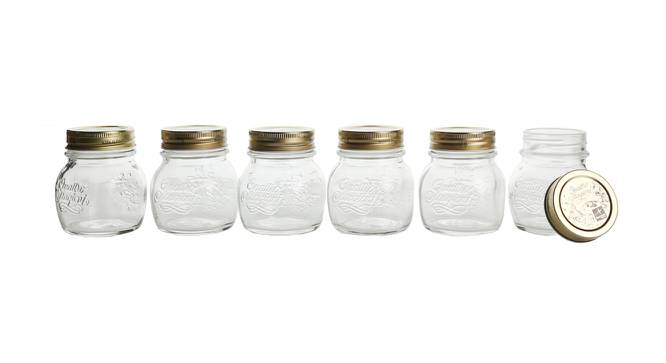 Emery Jars Set of 6 (Transperant) by Urban Ladder - Front View Design 1 - 378179