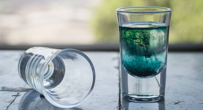 Georgia Shot Glasses Set of 6 (Transperant) by Urban Ladder - Design 1 Half View - 378236
