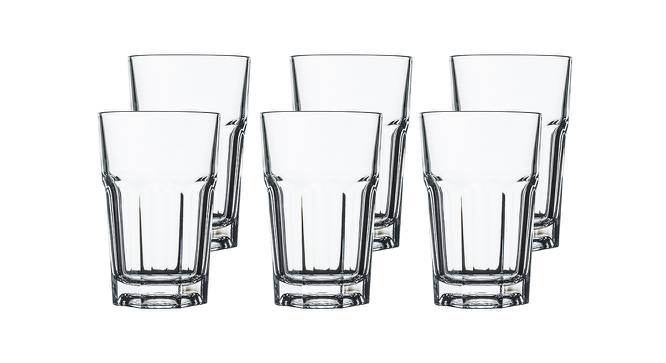 Harper Drinking Glasses Set of 6 (Transperant) by Urban Ladder - Design 1 Half View - 378239