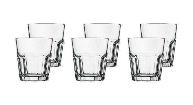 Hazel Whiskey Glasses Set of 6 (Transperant) by Urban Ladder - Design 1 Half View - 378240