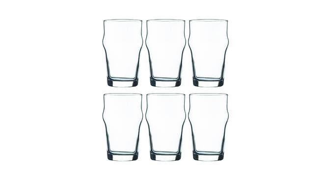 Finn Beer Glasses Set of 6 (Transperant) by Urban Ladder - Design 1 Half View - 378244