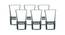 Georgia Shot Glasses Set of 6 (Transperant) by Urban Ladder - Front View Design 1 - 378262