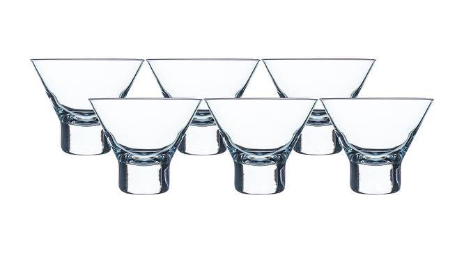 Felix Cocktail Glasses Set of 6 (Transperant) by Urban Ladder - Front View Design 1 - 378266