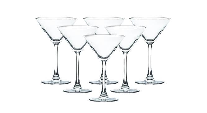 Mabel Cocktail Glasses Set of 6 (Transperant) by Urban Ladder - Design 1 Half View - 378326
