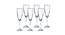 Lincoln Champagne Glasses Set of 6 (Transperant) by Urban Ladder - Front View Design 1 - 378345