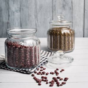 Mason Jars Design Phoenix Jars with Silicon Gasket and Glass Lid Set of 3 (transparent)