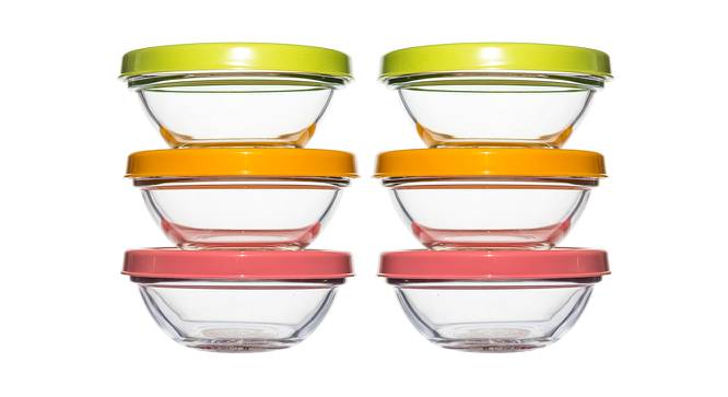 Maisie Bowls Set of 6 (Transperant) by Urban Ladder - Front View Design 1 - 378396