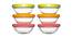 Maisie Bowls Set of 6 (Transperant) by Urban Ladder - Front View Design 1 - 378396