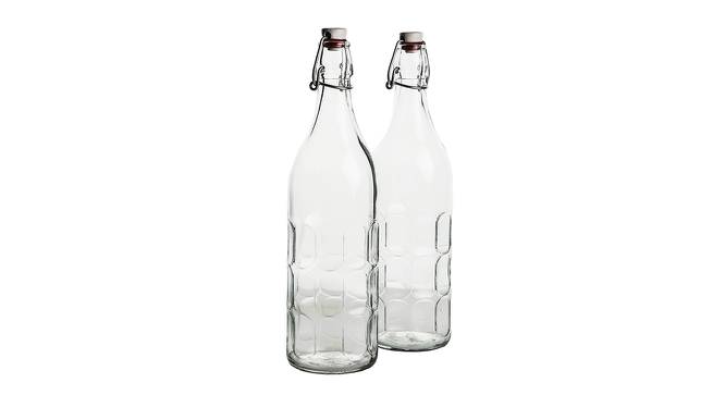 Serenity Bottles Set of 2 (Transperant) by Urban Ladder - Design 1 Half View - 378510