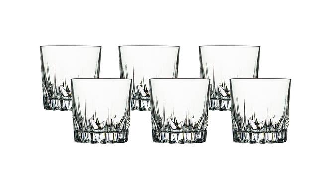 Simone Drinking Glasses Set of 6 (Transperant) by Urban Ladder - Front View Design 1 - 378534