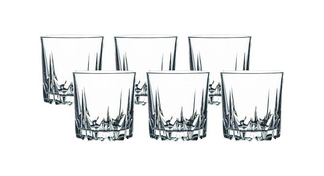 Sloane Whiskey Glasses Set of 6 (Transperant) by Urban Ladder - Front View Design 1 - 378536