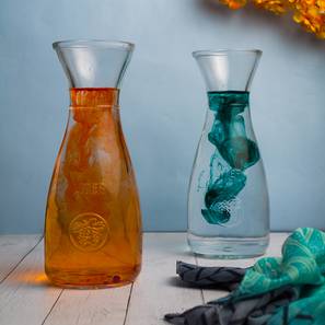 Carafe Design Anais Carafe Set of 2 (transparent, 1 L Capacity)
