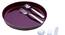 August Cutlery Set (Maroon & Silver) by Urban Ladder - Design 1 Side View - 378758