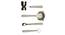 Bowie Bar Tools - Set of 4 (Silver) by Urban Ladder - Design 1 Side View - 378800