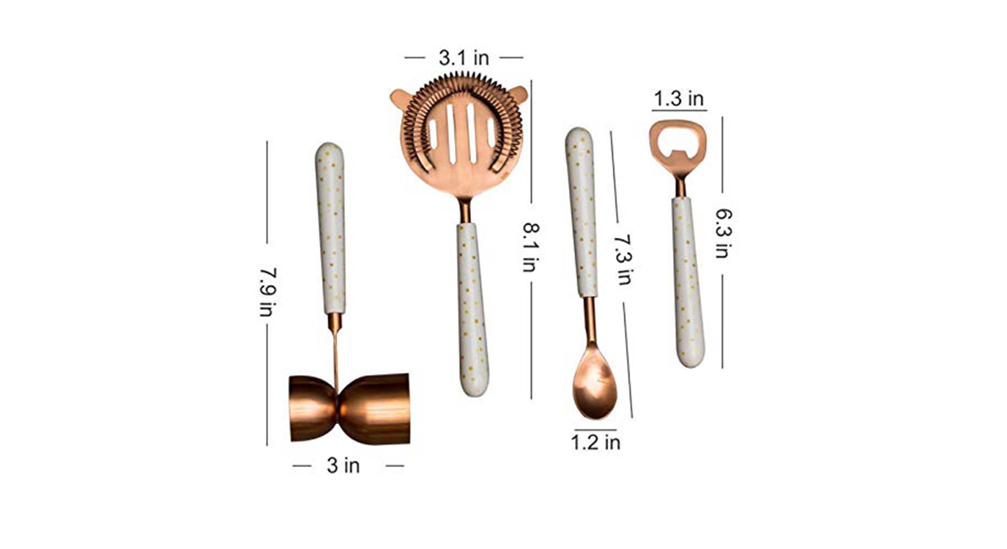 Bowie bar tools   set of 4 copper1321 5