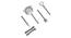 Bryant Bar Tools - Set of 4 (Silver) by Urban Ladder - Cross View Design 1 - 378865