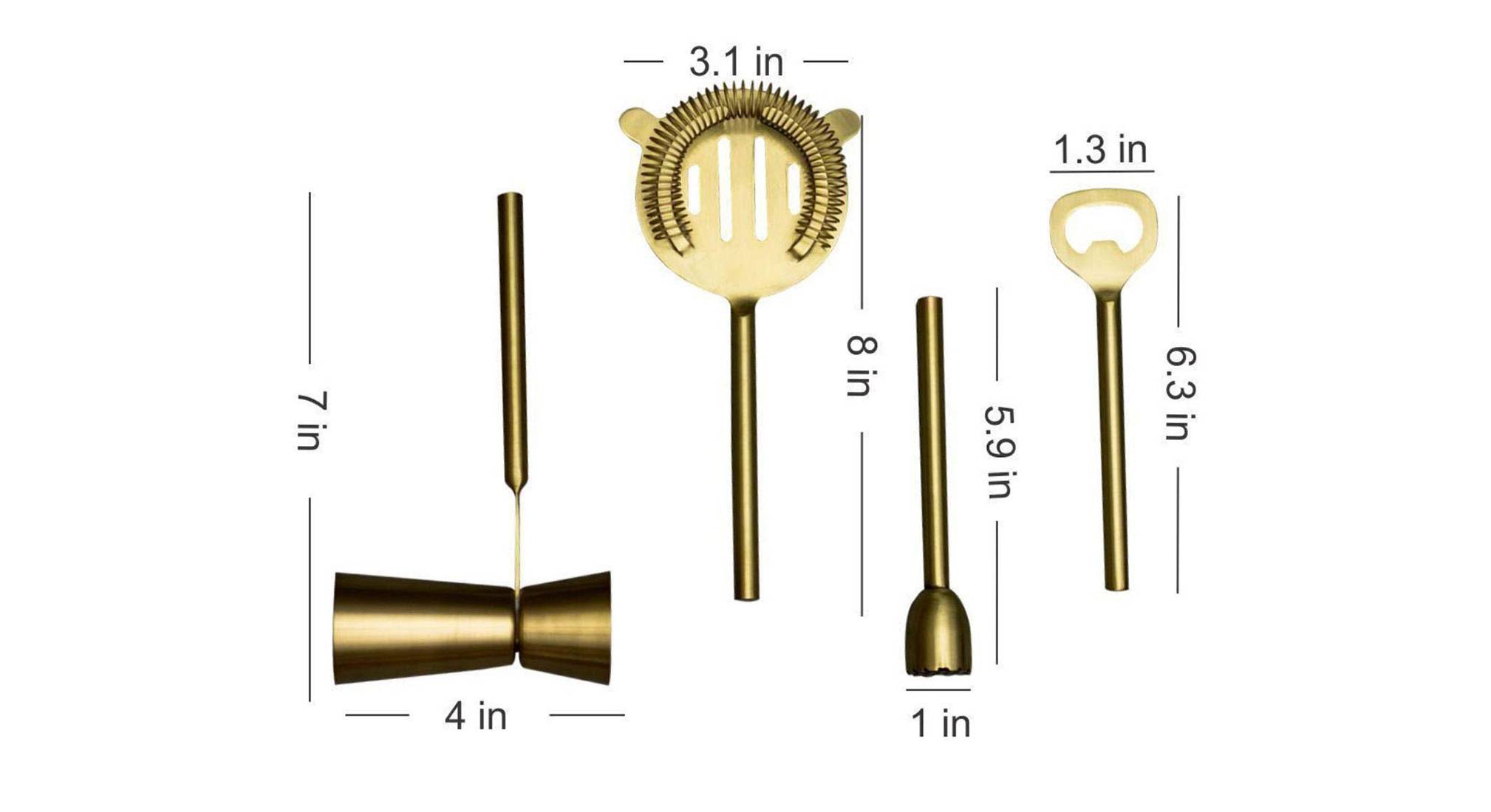 Bryant bar tools   set of 4 gold1322 5