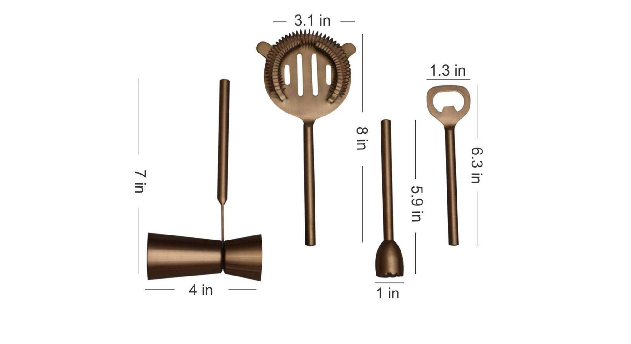 Bryant bar tools   set of 4 copper1324 5