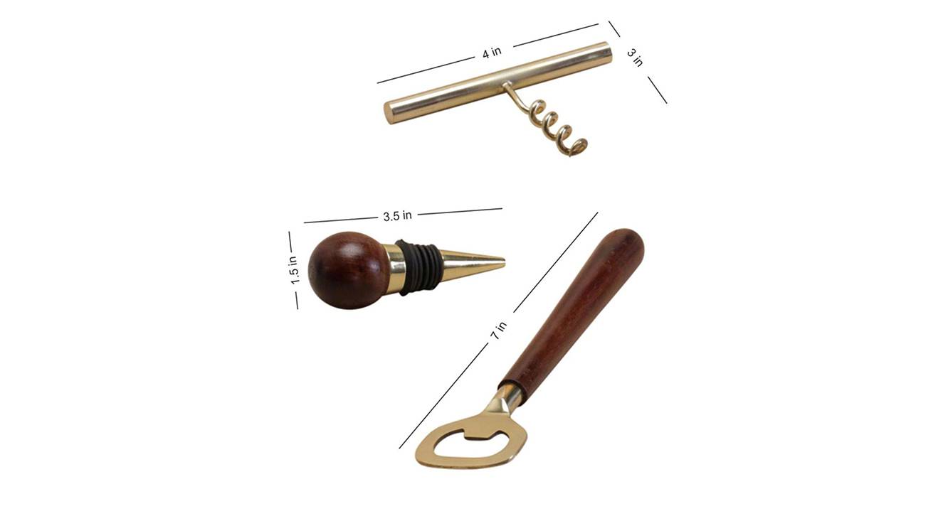 Cormac bar tools   set of 3 gold brown1328 5