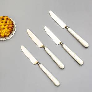 Knives Set Design Fitz Knives - Set of 4 (White Silver)