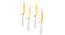 Fitz Knives - Set of 4 (Gold & White) by Urban Ladder - Design 1 Dimension - 379120
