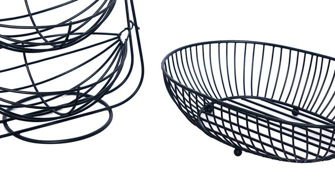 Hudson Fruit Basket (Black) by Urban Ladder - Design 1 Close View - 379215