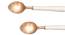 Homer Spoons - Set of 4 (White & Copper) by Urban Ladder - Design 1 Close View - 379219