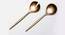 Oscar Spoon & Fork - Set of 2 (Copper) by Urban Ladder - Cross View Design 1 - 379677