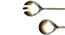 Moses Spoon & Fork - Set of 2 (Silver) by Urban Ladder - Design 1 Close View - 379689