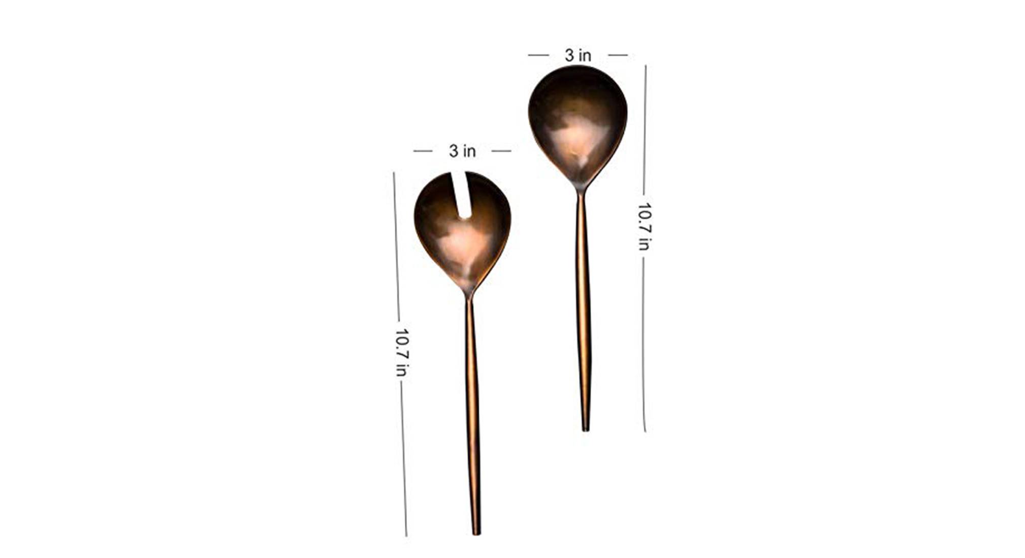 Oscar spoon   fork   set of 2 copper1291 5
