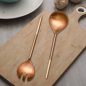 Fork Design Odin Serving Spoon & Fork - Set of 2 (Copper)