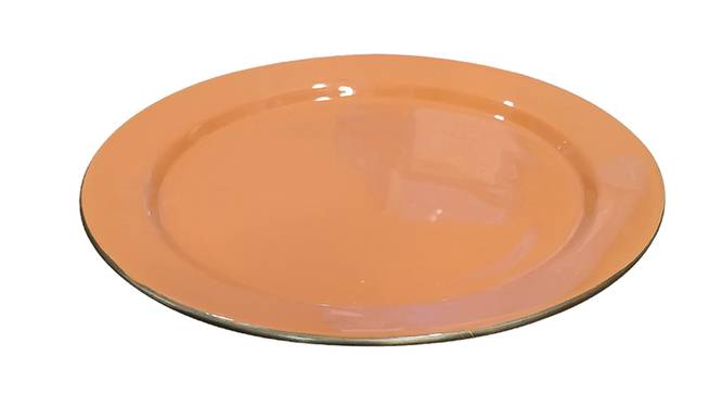 Pike Dessert Plates (Orange, Single Set) by Urban Ladder - Front View Design 1 - 379815