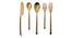 Poppy Cutlery Set (Gold) by Urban Ladder - Cross View Design 1 - 379834