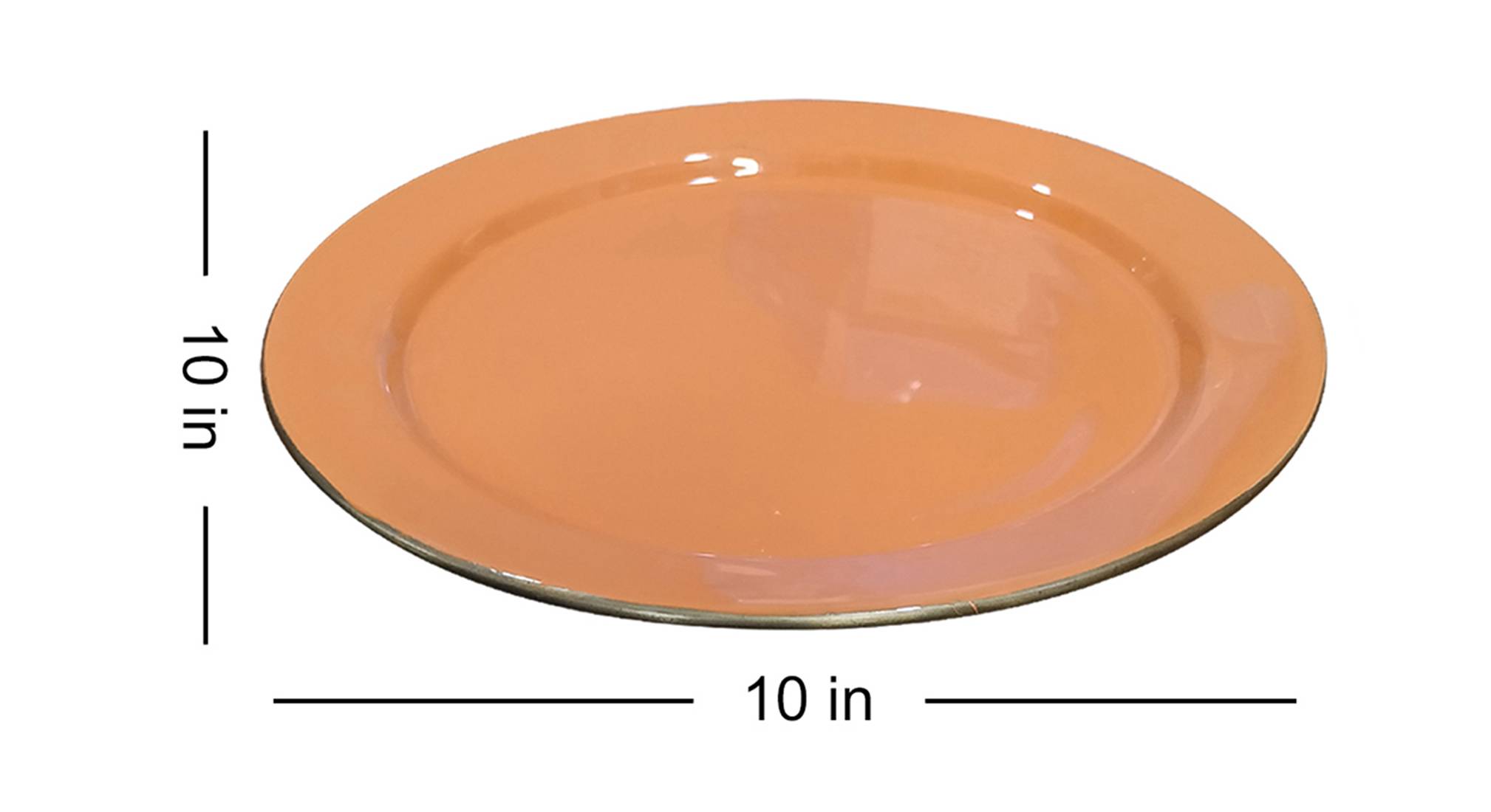 Pike dessert plates  orange1245 5