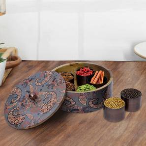 Trays Platters Design Rhiannon Spice Box (Grey)