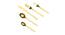Roman Cutlery Set (Gold) by Urban Ladder - Front View Design 1 - 379959