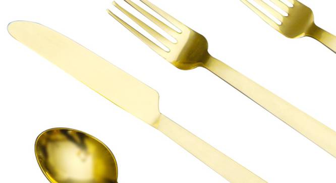 Roman Cutlery Set (Gold) by Urban Ladder - Design 1 Close View - 379984