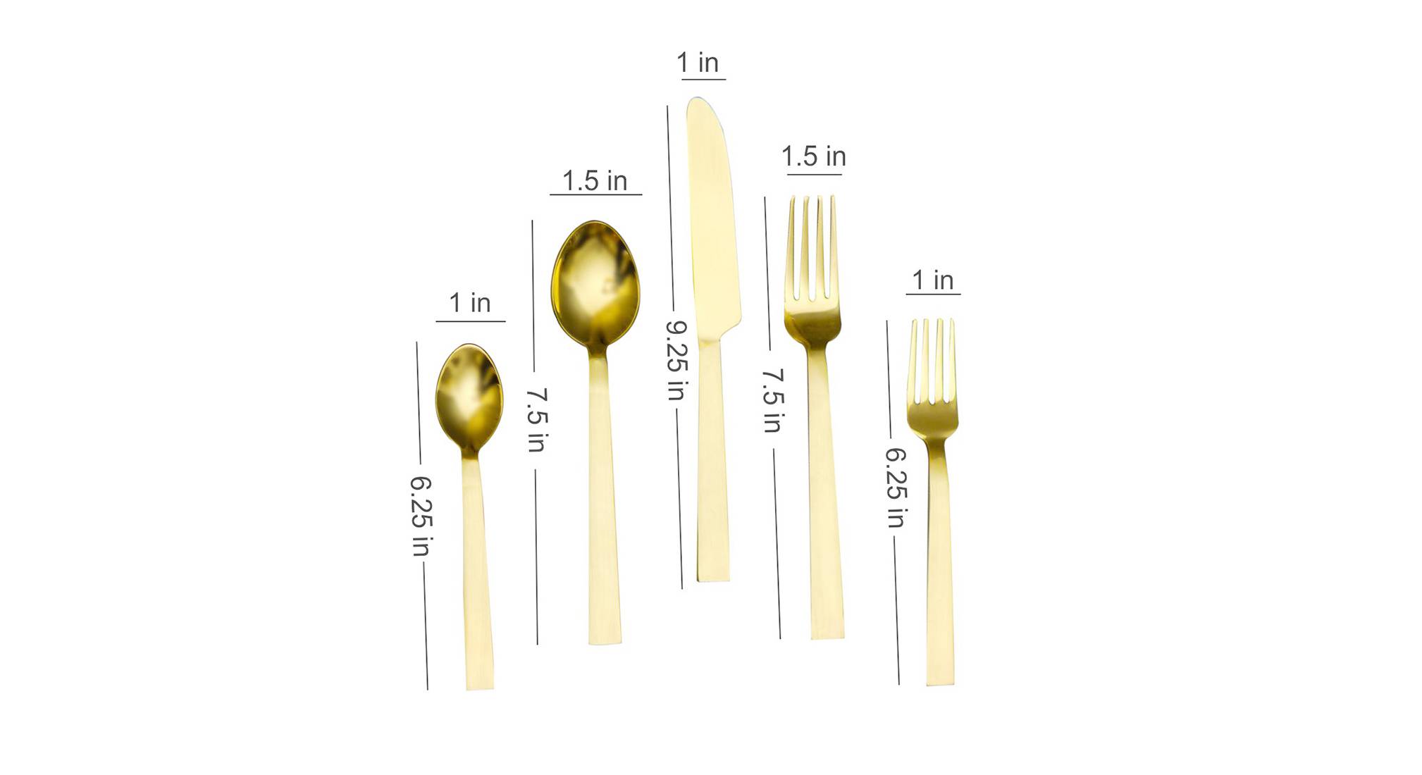 Roman cutlery set gold1297 5