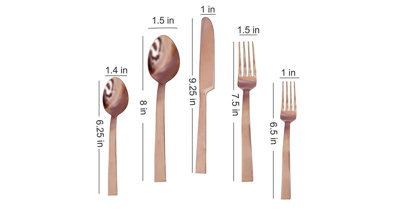 Roman cutlery set copper1299 5